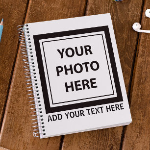 Cuaderno Subir imagen foto y agregar texto – Personalizar