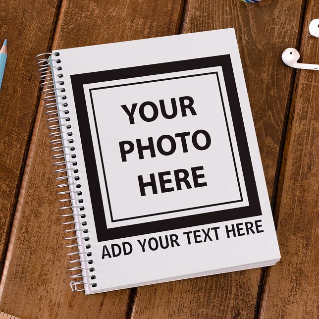 Cuaderno Subir imagen foto y agregar texto – Personalizar (Subido por el creador)