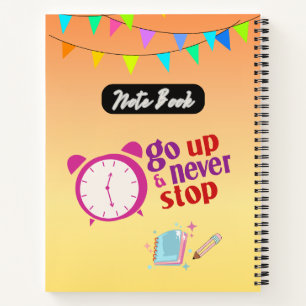 Cuaderno Subir y nunca detener la cita motivacional