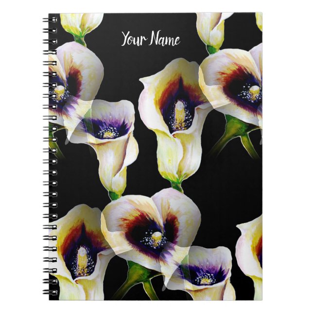 Cuaderno Sublime acuarela Arum Calla Lilies (Frente)