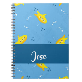 Cuaderno Submarino amarillo y pescado azul