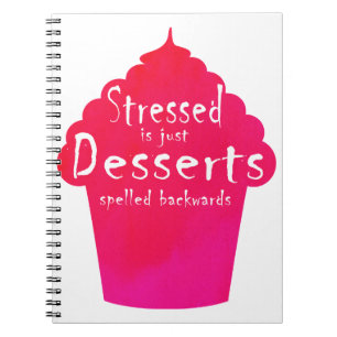 Cuaderno "subrayados son apenas los postres deletreados al