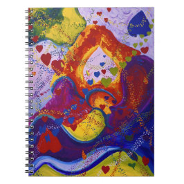 Cuaderno Subterráneo - corazones del carmesí y del iris