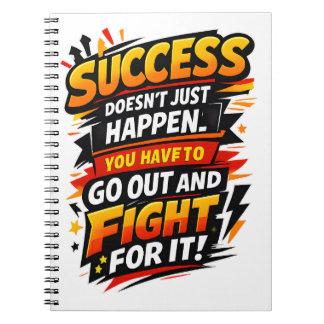 Cuaderno Success Fighter Quote