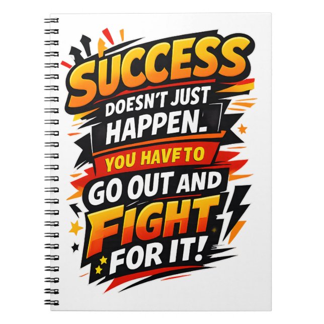 Cuaderno Success Fighter Quote (Frente)