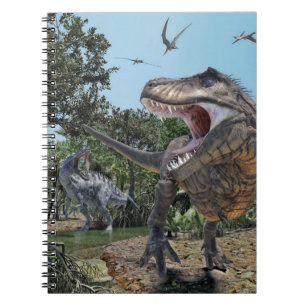 Cuaderno Suchomimus y confrontación de Rex del