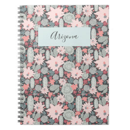 Cuaderno Suculentas plantas Cactus portátil personalizado