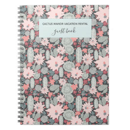 Cuaderno Suculentas plantas Cactus Vacation Rental Guest Bo