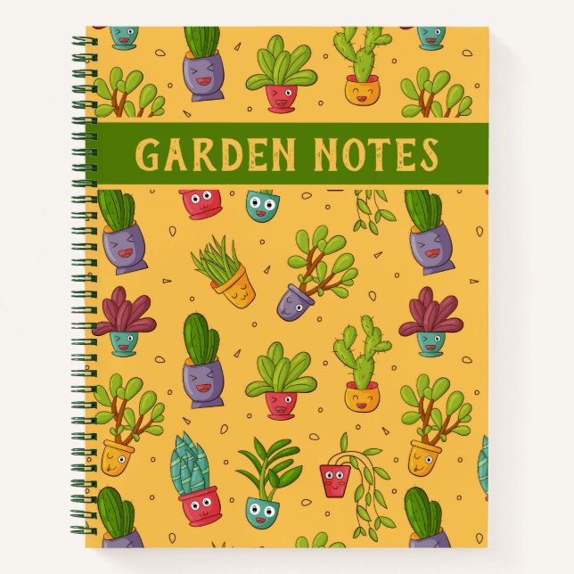 Cuaderno Suculento, Cactus, portátil del desierto (Anverso)
