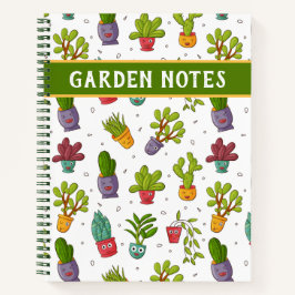 Cuaderno Suculento, Cactus, portátil del desierto