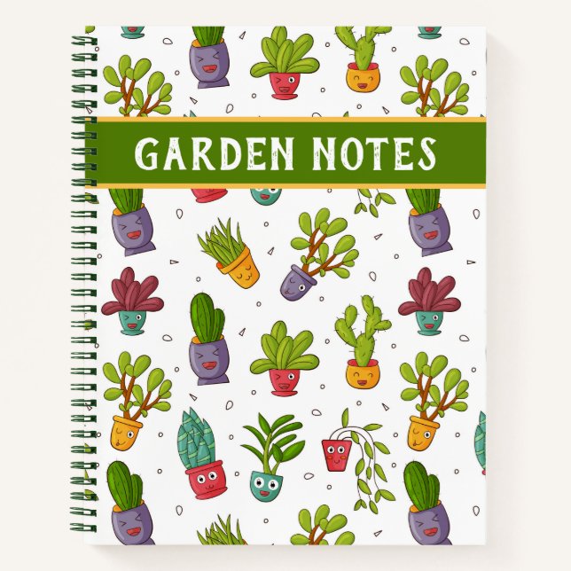 Cuaderno Suculento, Cactus, portátil del desierto (Anverso)