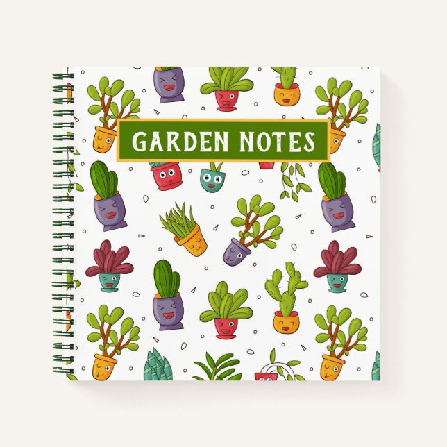 Cuaderno Suculento, Cactus, portátil del desierto (Anverso)