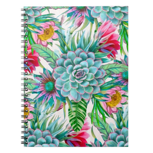 Cuaderno Suculento jardín tropical (Frente)