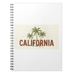 Cuaderno Sudadera Vintage California Estampado Retro de P