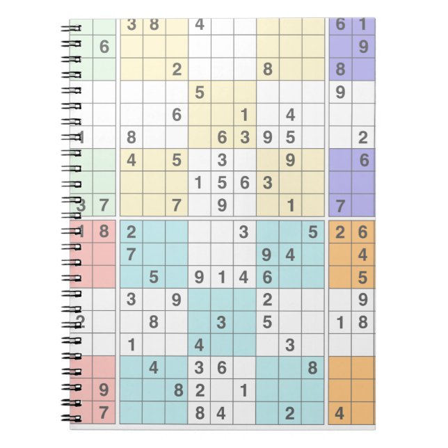 Cuaderno sudoku pastel (Frente)