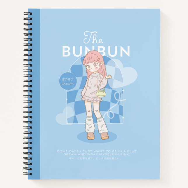 Cuaderno Sueño Azul Rosa  (Anverso)