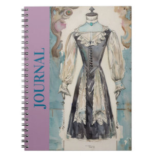 Cuaderno Sueño de la moda: Pequeña vestimenta negra en diar