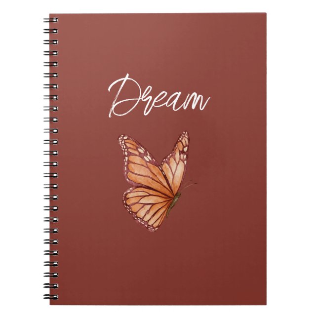 Cuaderno Sueño de Mariposa Naranja (Frente)