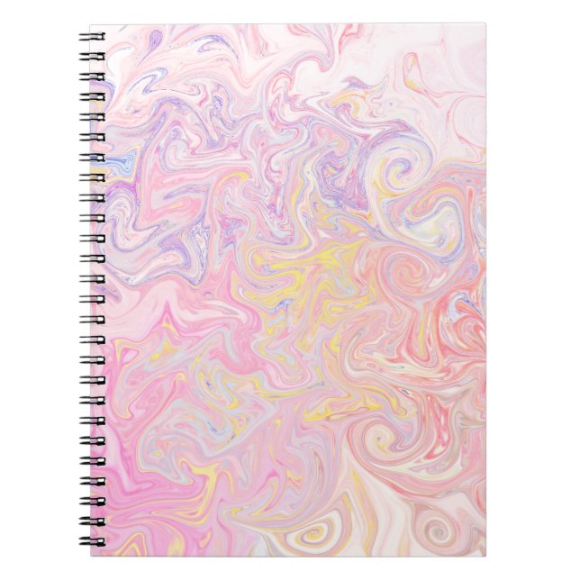 Cuaderno Sueño de Mármol Giratorio de Pastel Suave Arte Abs (Frente)