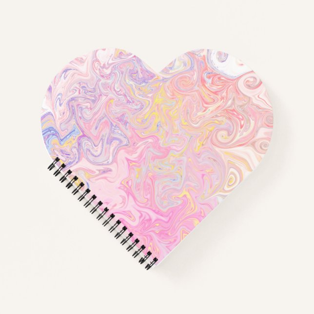 Cuaderno Sueño de Mármol Giratorio de Pastel Suave Arte Abs (Anverso)
