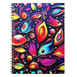 Cuaderno Sueño de pluma psicodélica