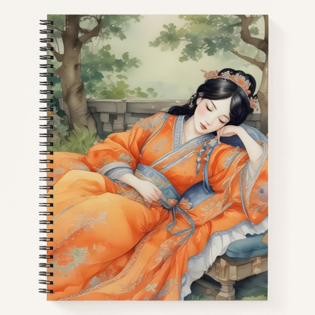 Cuaderno Sueño de Seda Naranja (Anverso)