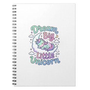 Cuaderno Sueño de Unicornio Regalo de Unicornio Pequeño Vec