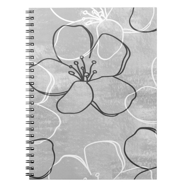 Cuaderno Sueño del florecimiento de Apple: Ornamento abstra (Frente)