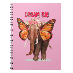 Cuaderno Sueño Grande Como Un Elefante Inspirador