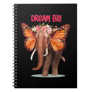 Cuaderno Sueño Grande Como Un Elefante Inspirador