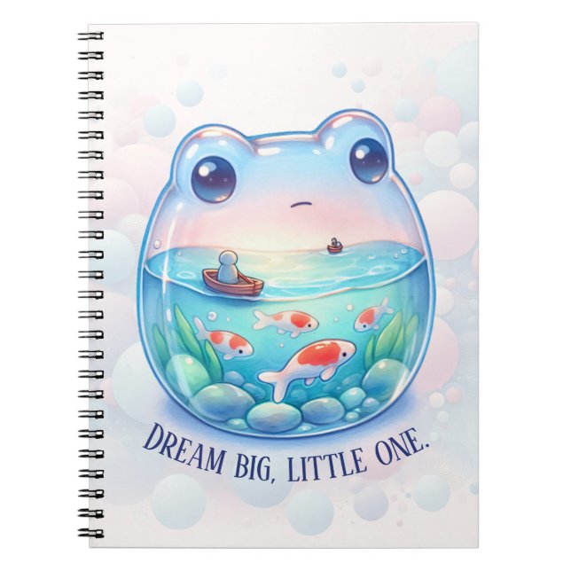 Cuaderno Sueño grande, pequeño - rana - (Frente)