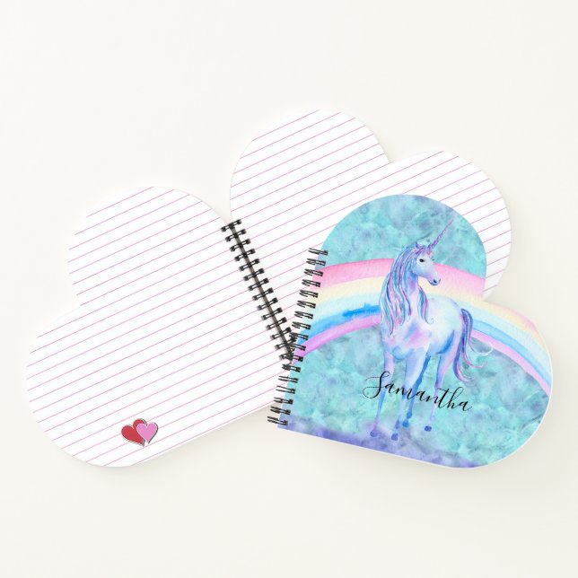 Cuaderno Sueño morado de agua unicornio (Interior)