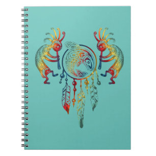 Cuaderno Sueño nativo americano de ballena Kokopelli 1