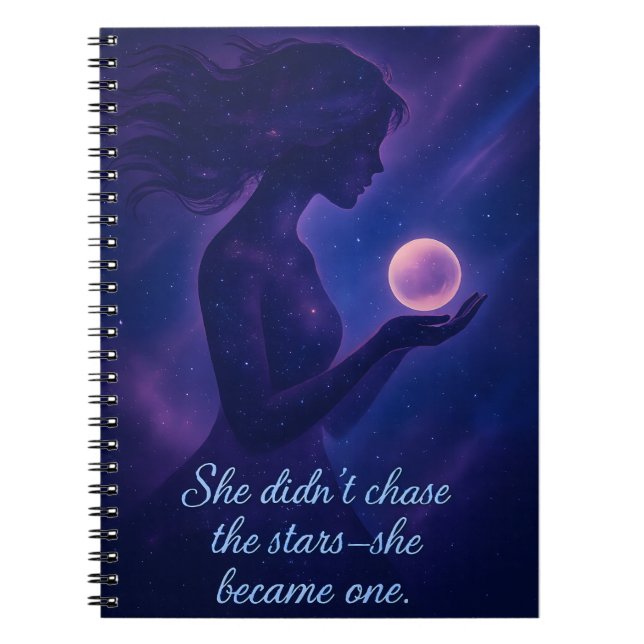 Cuaderno Sueños Celestes - Se Convirtió En Una Estrella (Frente)