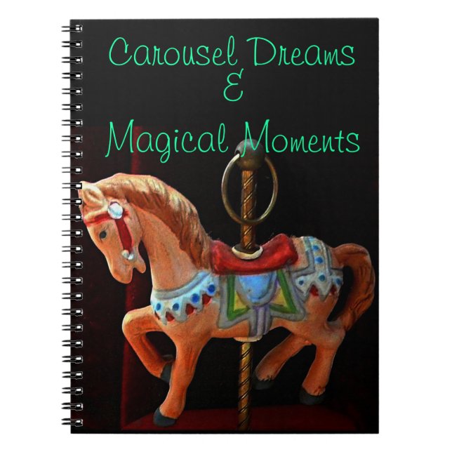 Cuaderno Sueños de caballo carrusel y momentos mágicos (Frente)