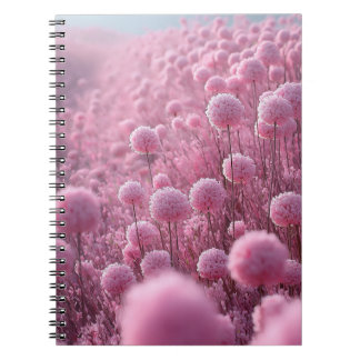 Cuaderno Sueños de Campo de Flores Rosadas Pastel Caprichos
