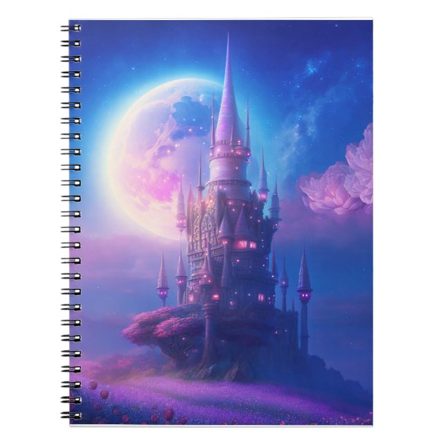 Cuaderno Sueños de castillo iluminados por luna (Frente)