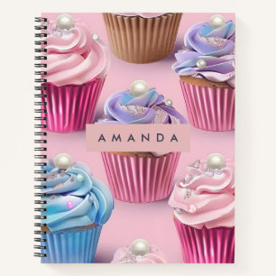 Cuaderno Sueños de Cupcakes Pastel Personalizados y Caprich