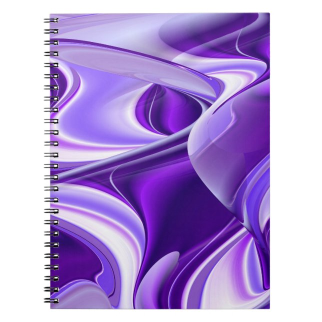Cuaderno Sueños de flores moradas (Frente)