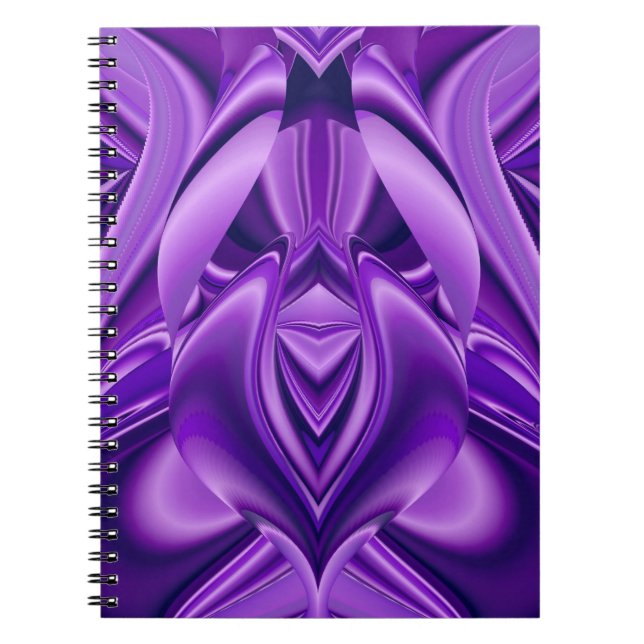 Cuaderno Sueños de flores moradas (Frente)