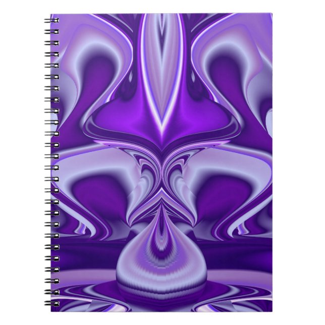 Cuaderno Sueños de flores moradas (Frente)