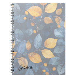Cuaderno Sueños de follaje dorado Naturaleza otoñal Belleza
