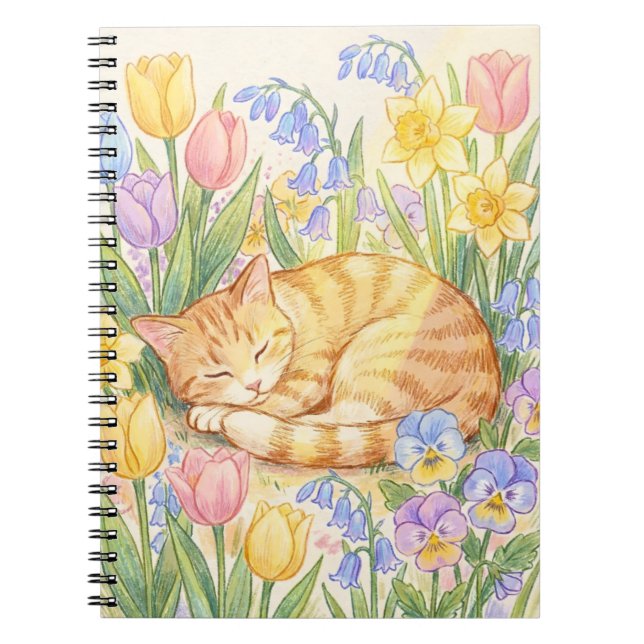 Cuaderno Sueños de Jardín de Primavera (Frente)