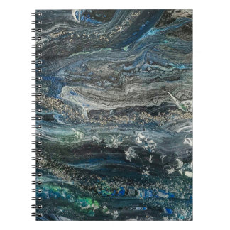 Cuaderno Sueños de la pintura abstracta del Océano 20, gris