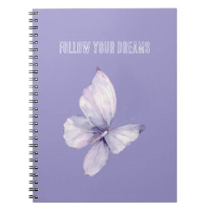 Cuaderno Sueños de Mariposa Lavanda