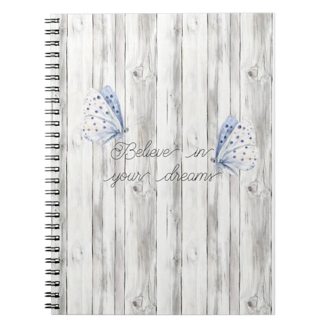 Cuaderno Sueños de Mariposa Lavanda (Frente)