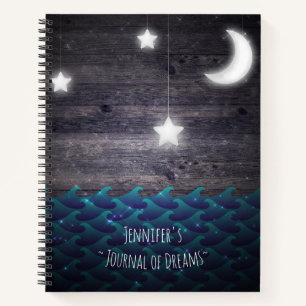 Cuaderno Sueños de océanos cósmicos personalizados