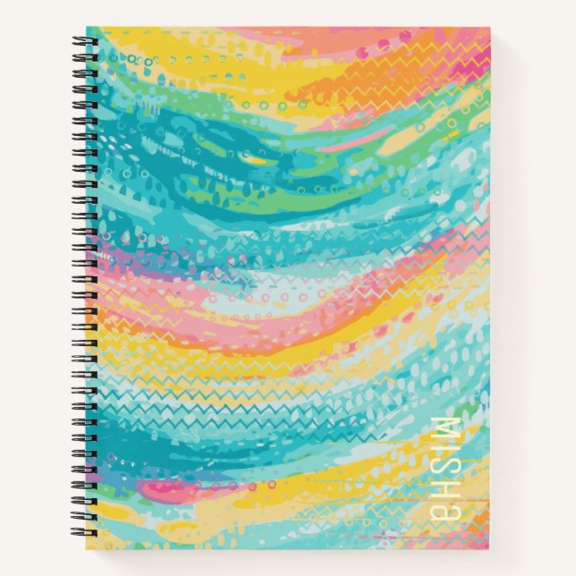 Cuaderno Sueños de piscina de marea tropical (Anverso)