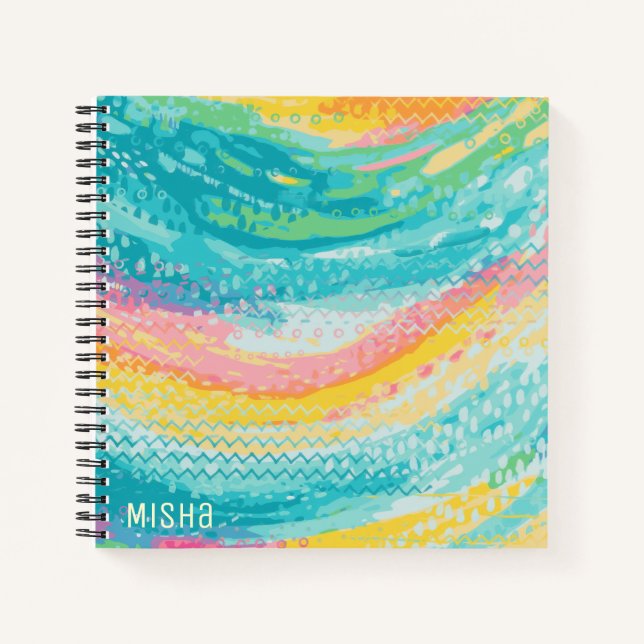 Cuaderno Sueños de piscina de marea tropical (Anverso)