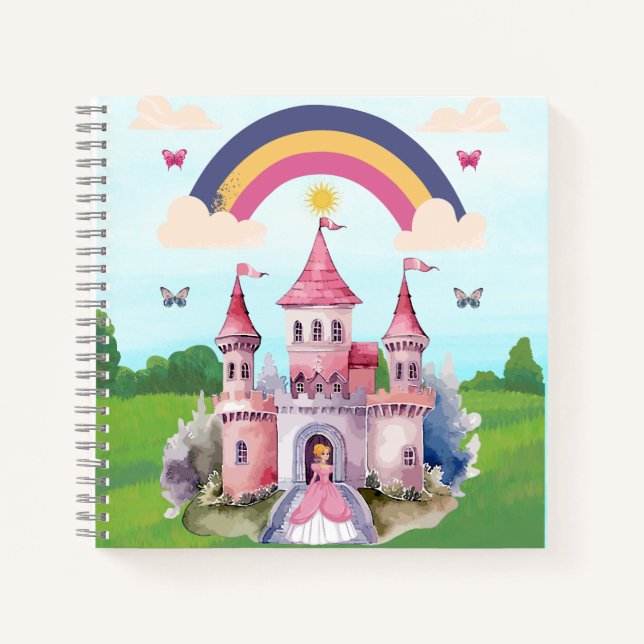 Cuaderno Sueños de Princesa, Castillo de Cuento de Hadas (Anverso)